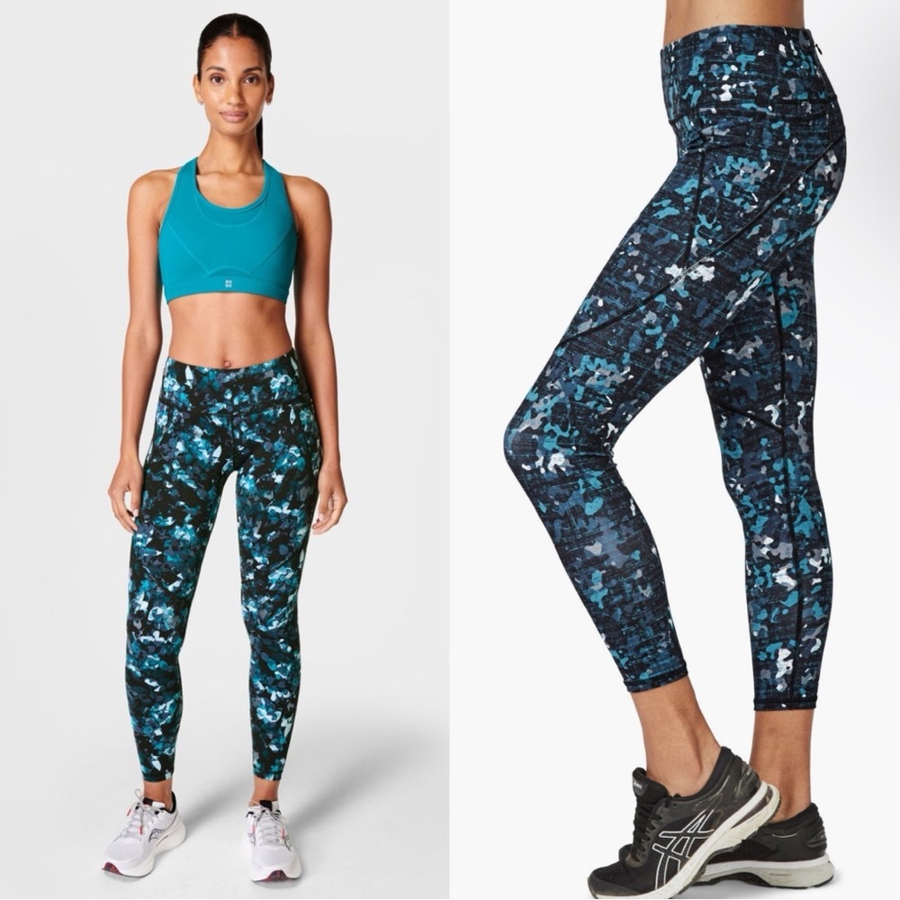 Sweaty Betty Printed Power 7/8 Legging Size Small